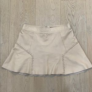 Zara Blush leather skirt